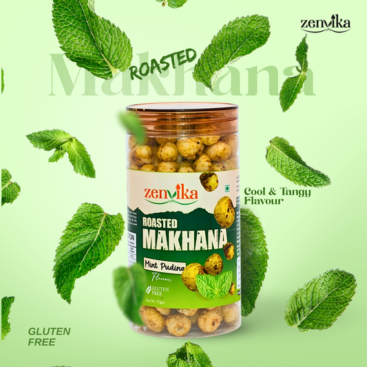 Roasted Makhana – Mint Pudina Flavor | 70 g