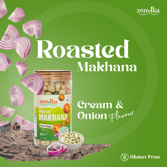Roasted Makhana – Cream & Onion | 70 g