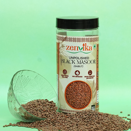 Unpolished Black Masoor Sabut-900 GM
