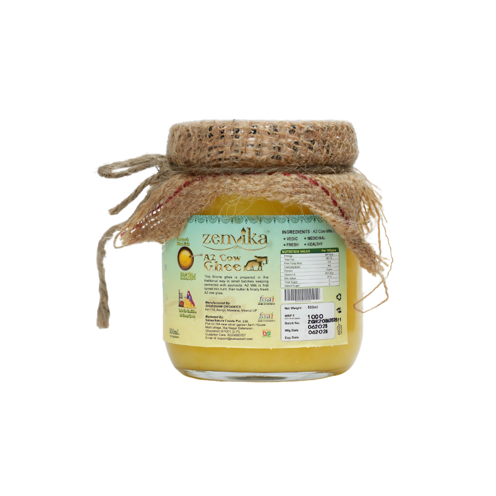 500 ML | Zenvika Pure A2 Ghee Billona Method