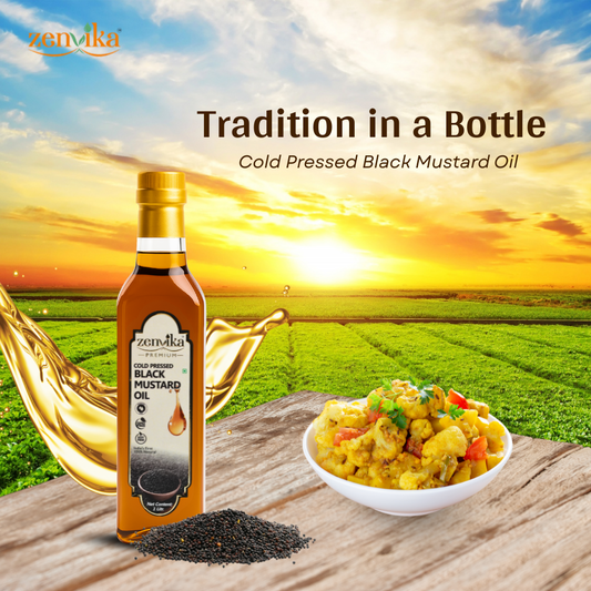 1 Ltrs Cold-Pressed Black Mustard Oil
