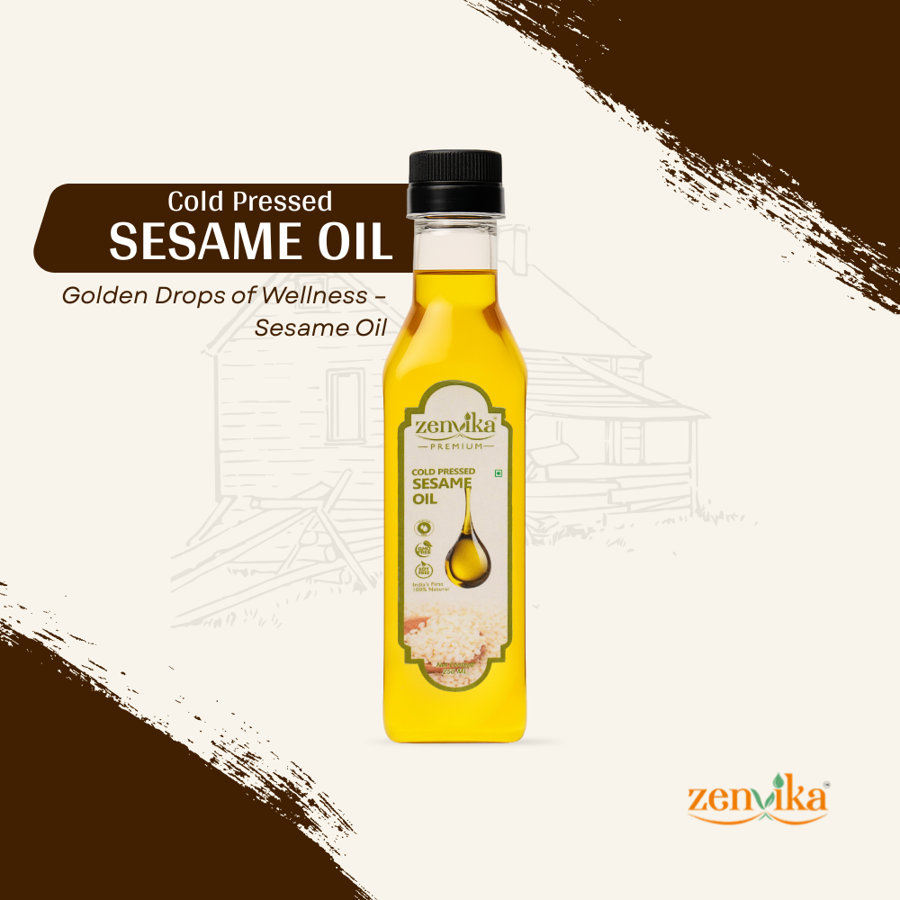 250 ML | Cold-Pressed Sesame Oil (White)