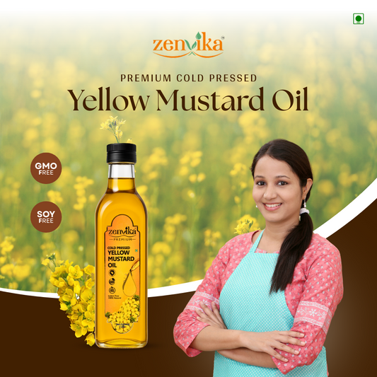 1 Ltrs Cold-Pressed Yellow Mustard Oil