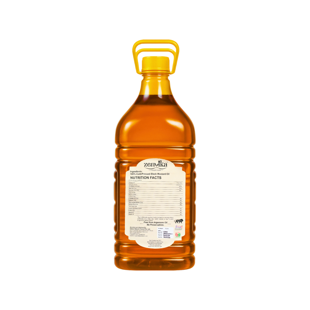 5L | Cold-Pressed Black Mustard Oil