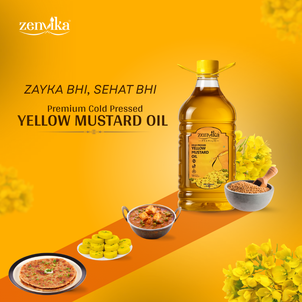5L | Cold-Pressed Yellow Mustard Oil