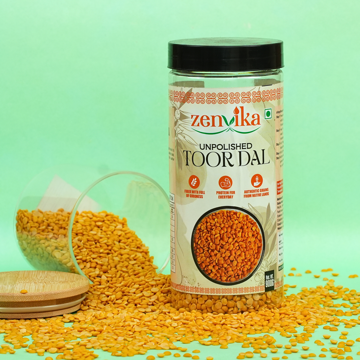 Unpolished Toor Dal (Arhar Dal)-900 gm