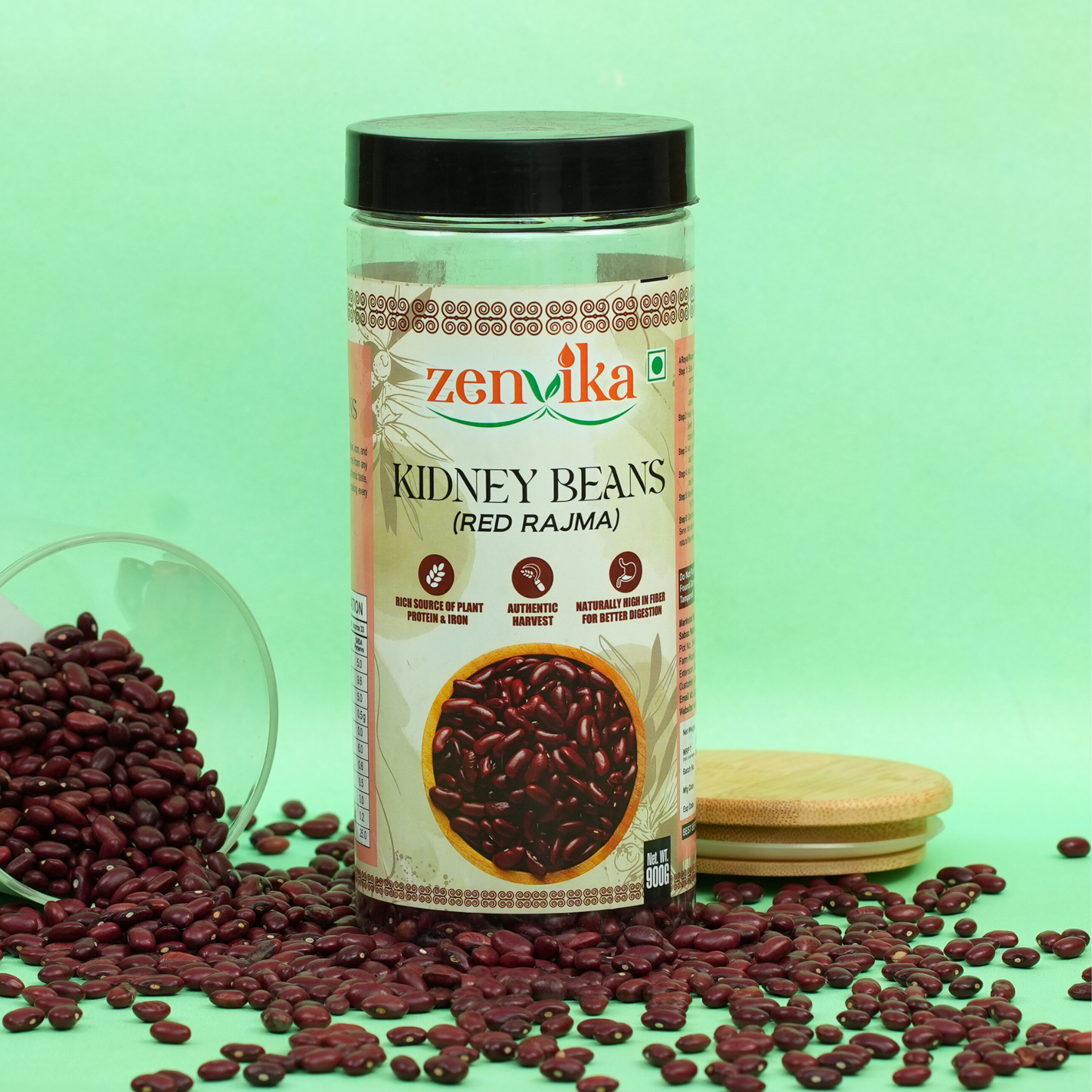 Unpolished Red Rajma-900 gm