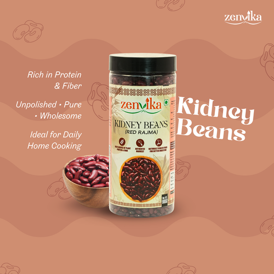 Unpolished Red Rajma-900 gm