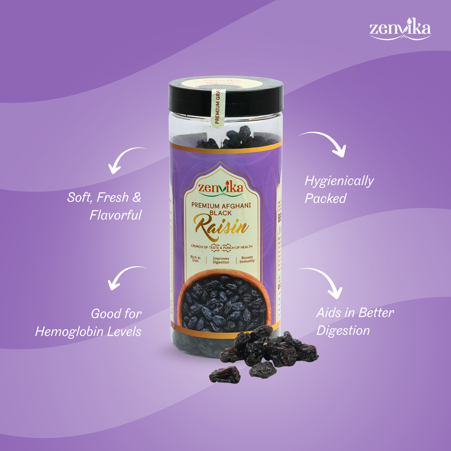 Premium Black Afghani Raisins