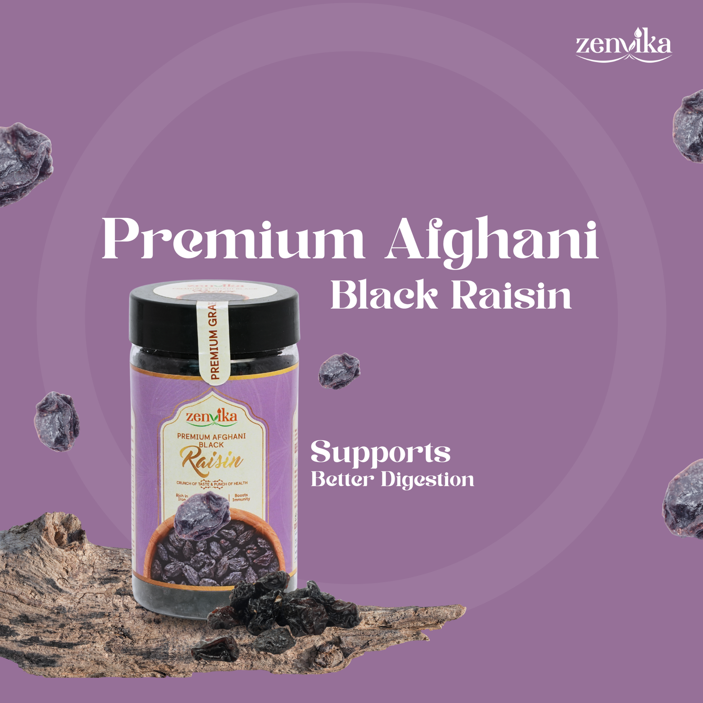 Premium Black Afghani Raisins