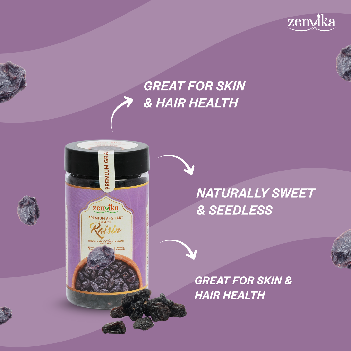 Premium Black Afghani Raisins