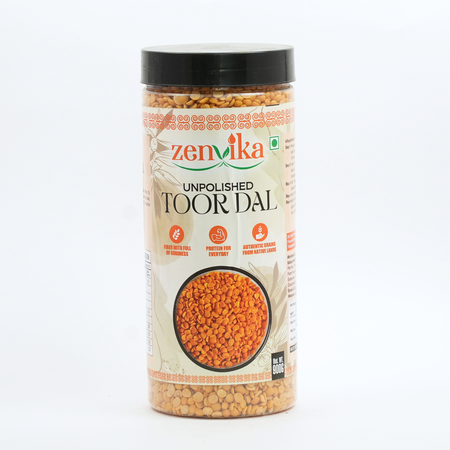 Unpolished Toor Dal (Arhar Dal)-900 gm