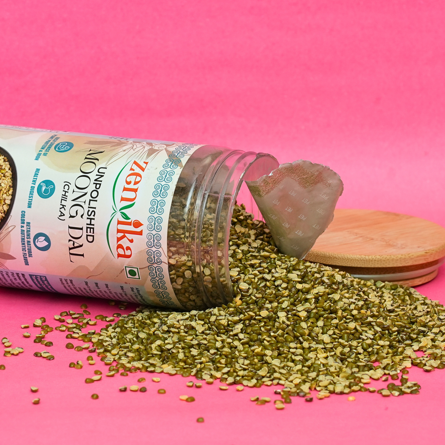 Unpolished Moong Dal Chilka-900 GM