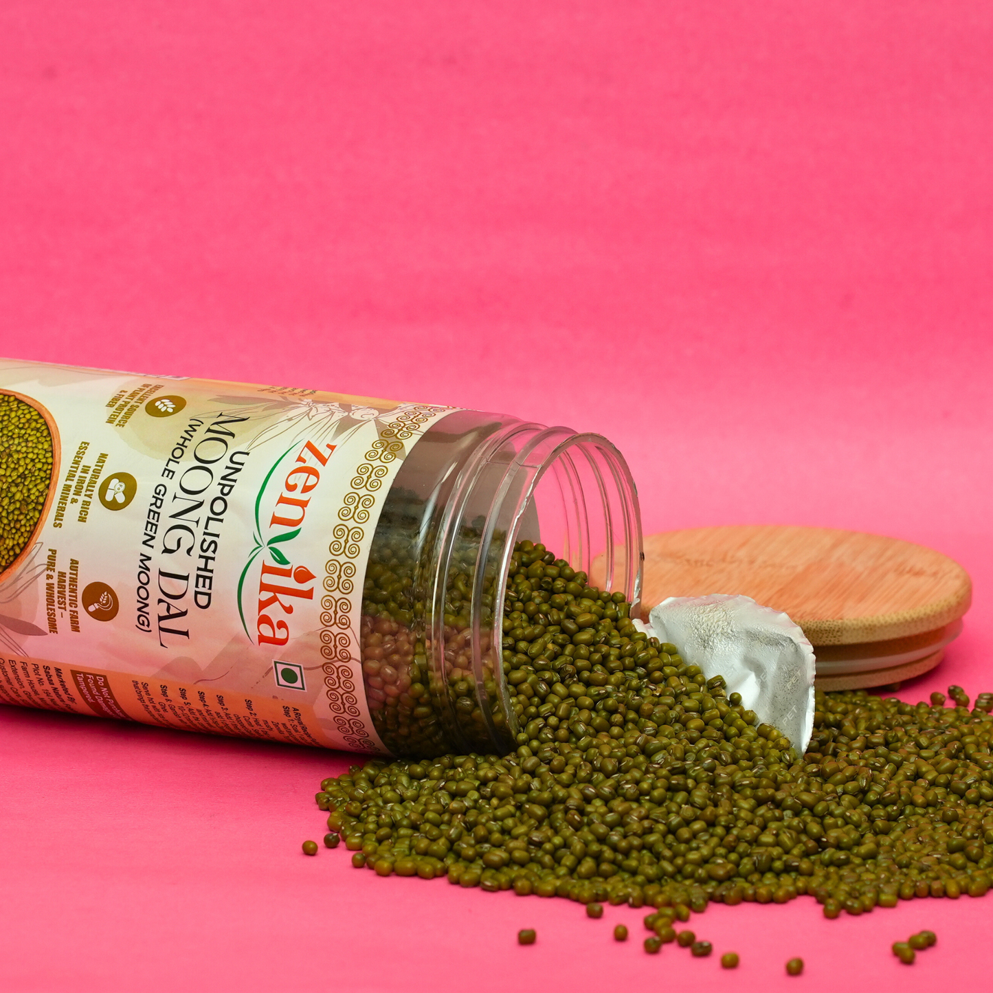 Unpolished Whole Moong Dal-900 gm