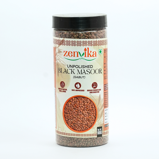 Unpolished Black Masoor Sabut-900 GM