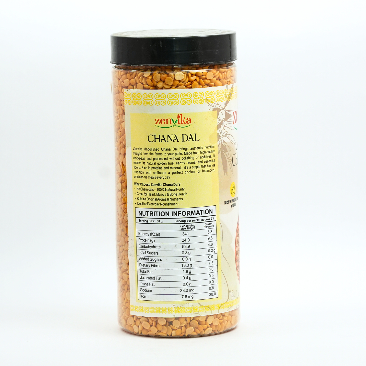 Unpolished Chana Dal - 900 GM
