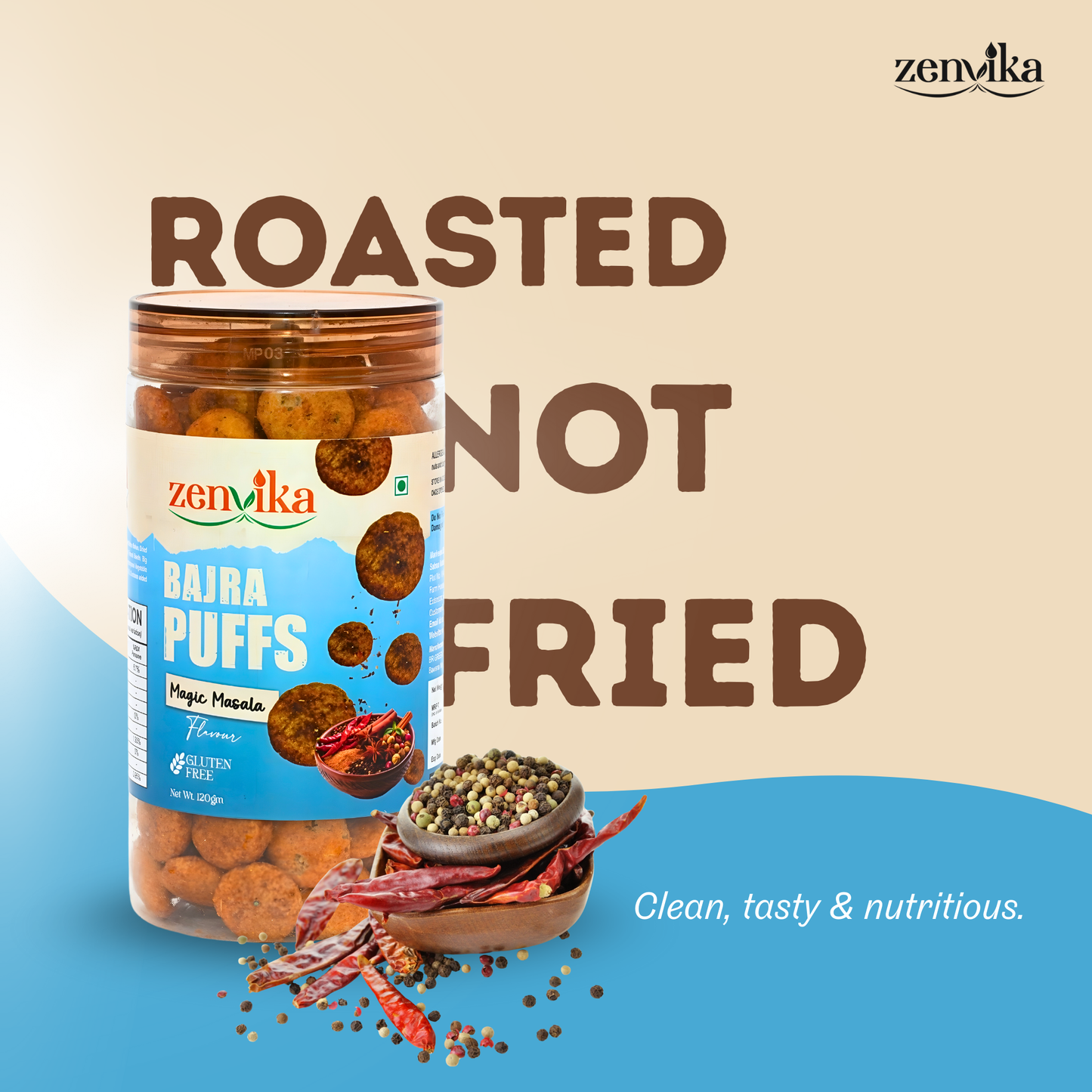 Bajra Puffs – Magic Masala | 120 g