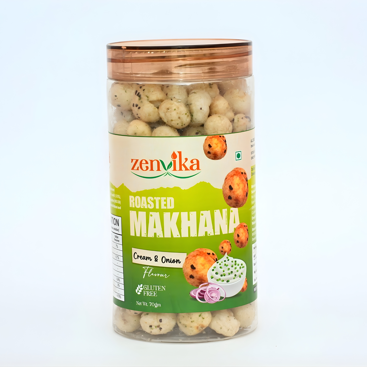 Roasted Makhana – Cream &amp; Onion | 70 g