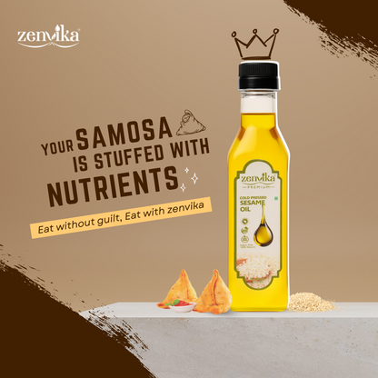 250 ML | Cold-Pressed Sesame Oil (White)