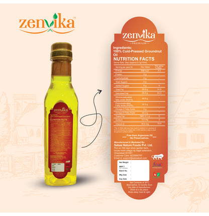 1 ltrs Cold-Pressed Peanut Oil